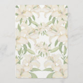 Rustic Forest Greenery Floral Wedding Program Card プログラム (裏面)