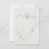 Rustic Forest Greenery Floral Wedding Save the Dat 案内状 (裏面)