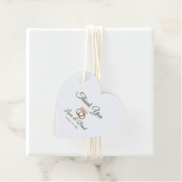Rustic Forest Greenery Wedding Favor Tags フェイバータグ