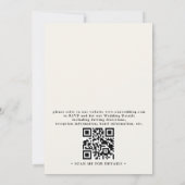 Rustic Forest Mountain Skyline QR Code Wedding 招待状 (裏面)