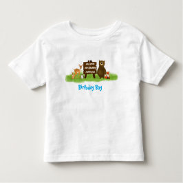 Rustic Forest Party Animals Guest of Honor トドラーTシャツ