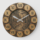Rustic Forest Path Wall Clock  ラージ壁時計 (正面)