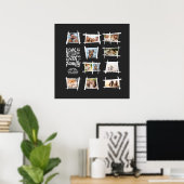 Rustic Frames White/Blk Love Is Family ID1015 ポスター (ホームオフィス)