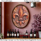 Rustic French Classic Fleur de Lis EH3R Decoupage 薄葉紙