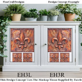 Rustic French Classic Fleur de Lis EH3R Decoupage 薄葉紙