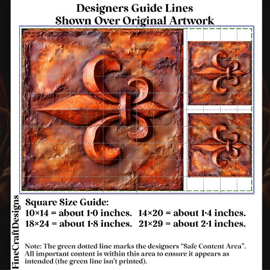 Rustic French Classic Fleur de Lis EH3R Decoupage 薄葉紙