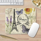 rustic french country scripts paris eiffel tower マウスパッド
