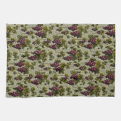 Rustic French Country Vineyard Grapevine Art キッチンタオル (横)