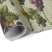 Rustic French Country Vineyard Grapevine Art ラッピングペーパー (ロールコーナー)