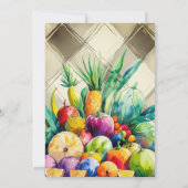 Rustic Fresh Off the Market Fruit Bridal Shower 招待状 (裏面)