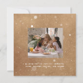 Rustic Fun クリスマスおめでとう 2枚の写真 ホリデー カード (裏面)