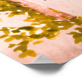 Rustic Garden Arch Countryside Wedding Welcome ポスター (角)