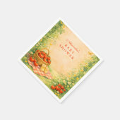 Rustic Garden Tomato スタンダードカクテルナプキン (角)