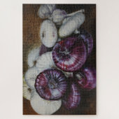 Rustic Garlic and Onion Still Life – Fine Art ジグソーパズル (縦)