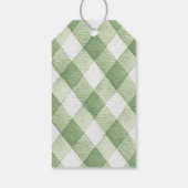 Rustic Gender Neutral Little Sprout Baby Shower ギフトタグ (裏面)