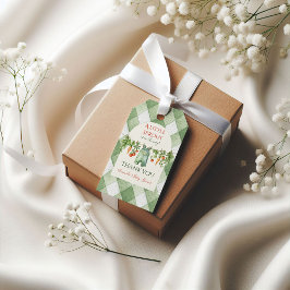 Rustic Gender Neutral Little Sprout Baby Shower ギフトタグ