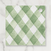 Rustic Gender Neutral Little Sprout Baby Shower フェイバータグ (裏面)