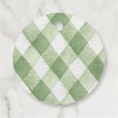 Rustic Gender Neutral Little Sprout Baby Shower フェイバータグ (裏面)