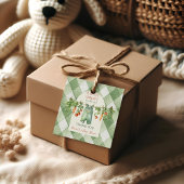 Rustic Gender Neutral Little Sprout Baby Shower フェイバータグ