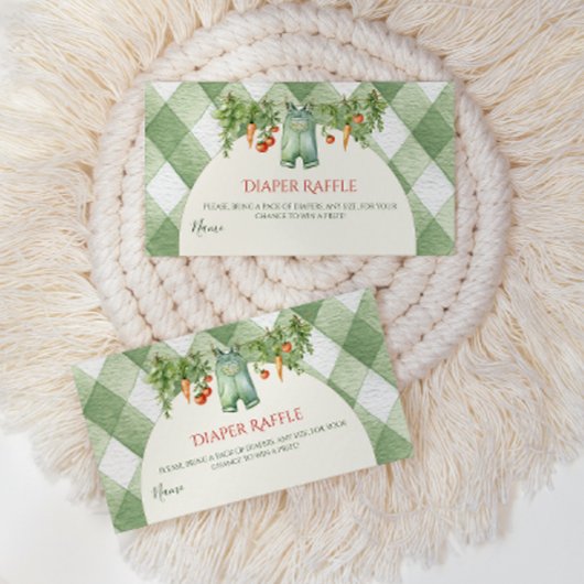 Rustic Gender Neutral Sprout Baby Shower Diaper ノートカード