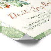 Rustic Gender Neutral Sprout Baby Shower Fun Game ポスター (角)