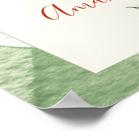 Rustic Gender Neutral Sprout Baby Shower Welcome ポスター (角)