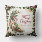 Rustic Gingerbread Holiday" クッション (裏面)