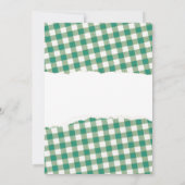 Rustic Gingham Ramadan Iftar Dinner Picnic 招待状 (裏面)