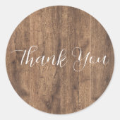 Rustic Gold Eucalyptus & White Floral Wedding ラウンドシール (正面)