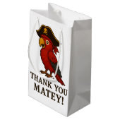 Rustic Gold Pirate Parrot スモールペーパーバッグ (裏面アングル)