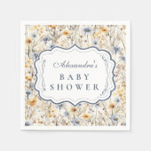 Rustic Golden Field Baby Shower スタンダードカクテルナプキン (正面)