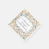 Rustic Golden Field Baby Shower スタンダードカクテルナプキン (角)