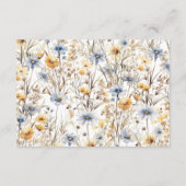 Rustic Golden Field Diapper Raffle エンクロージャーカード (裏面)