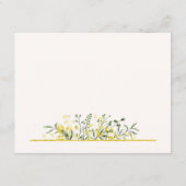 Rustic Golden Frame Baby Shower Diaper Raffle エンクロージャーカード (裏面)