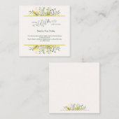 Rustic Golden Frame Wildflower Books for Baby  エンクロージャーカード (正面/裏面)