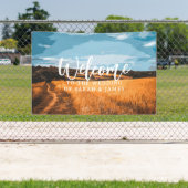 Rustic Golden Wheat Field Sunlit Country Summer 横断幕 (インサイチュ)