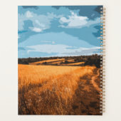 Rustic Golden Wheat Sunlit Country Summer Nature プランナー手帳 (裏面)