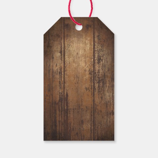 Rustic Graduation Cowboy Graduate Party ギフトタグ (裏面)