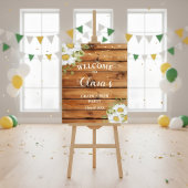 Rustic Graduation  welcome sign ポスター