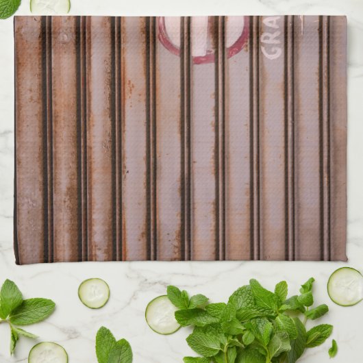 Rustic Grazie Shutter Napoli 1 キッチンタオル (折り畳み)