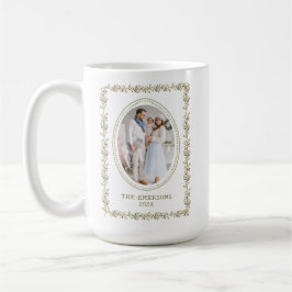 Rustic Green Botanical Christmas Mug コーヒーマグカップ