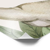 Rustic Green Boys Dinosaur Birthday Welcome Sign フォトプリント (角)