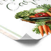 Rustic Green Gifts and Cards Sign Locally Grown ポスター (角)