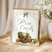 Rustic Green Gifts and Cards Sign Locally Grown ポスター
