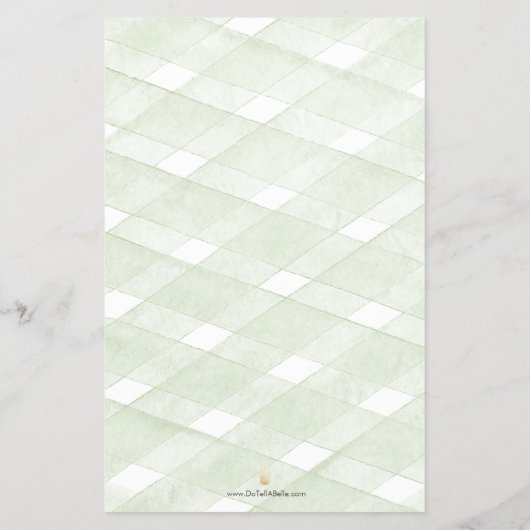 Rustic Green Hydrangea Wedding Decor Menus チラシ (裏面)