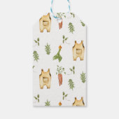 Rustic Green Locally Grown Baby Shower ギフトタグ (裏面)