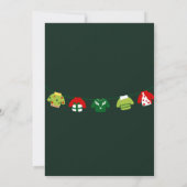 Rustic Green Ugly Christmas Sweater Party 招待状 (裏面)