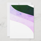 Rustic Green Violet Horizontal Streams 招待状 (裏面)