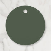 Rustic Greenery Wreath ウェディングサンクスギフト フェイバータグ (裏面)