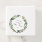 Rustic Greenery Wreath ウェディングサンクスギフト フェイバータグ (インサイチュ)